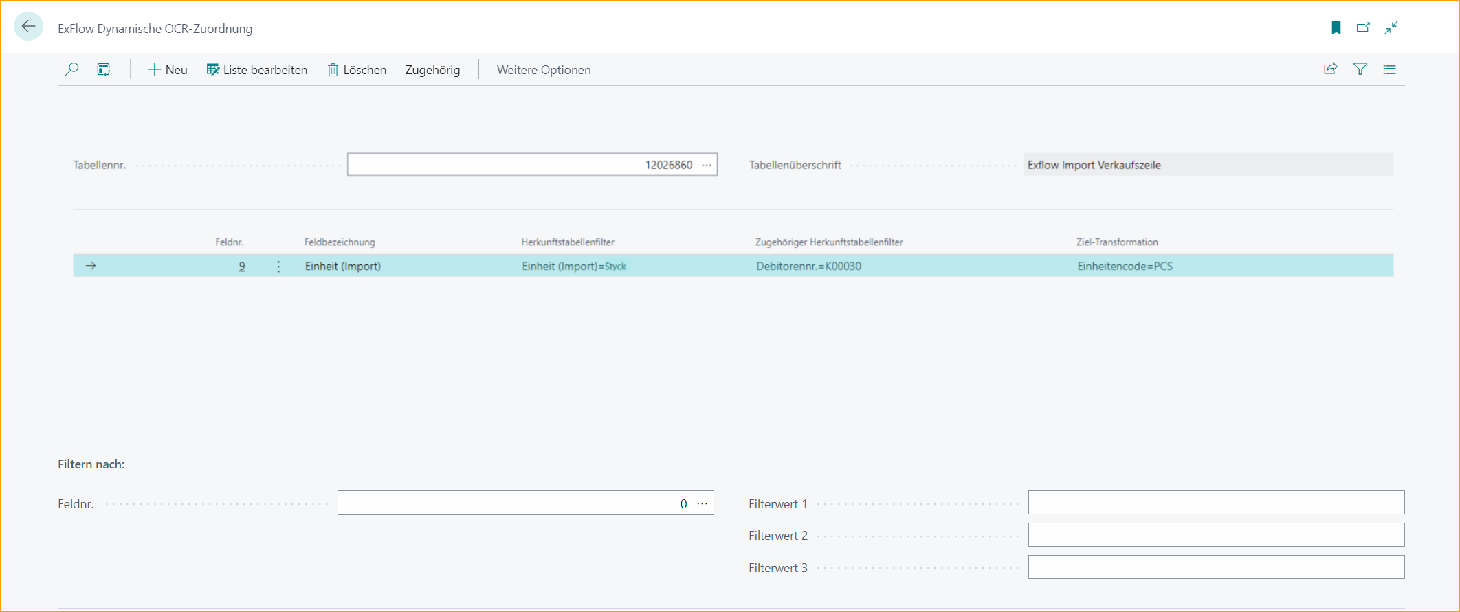 ExFlow Data Capture Account