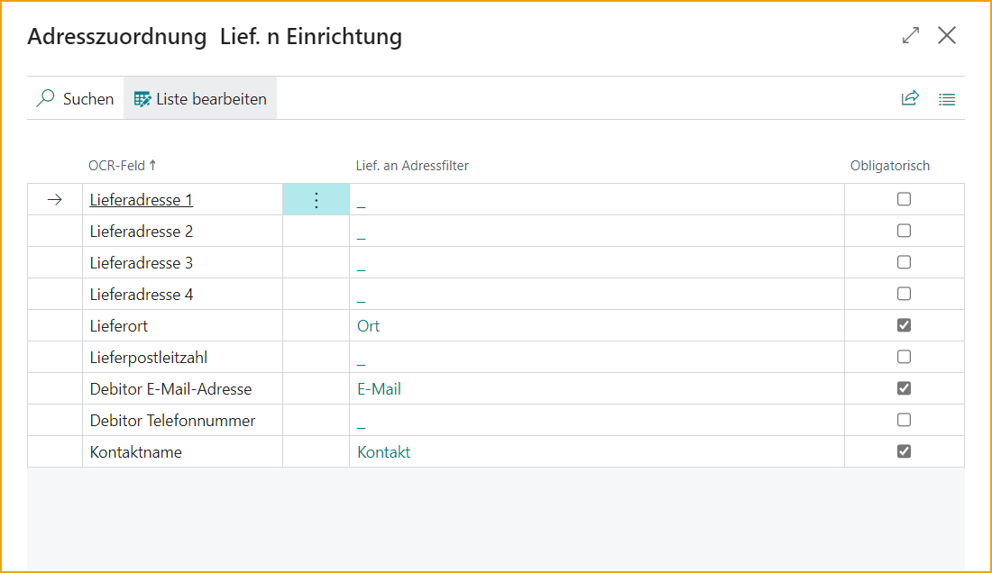 Ship-To Address Matching Setup