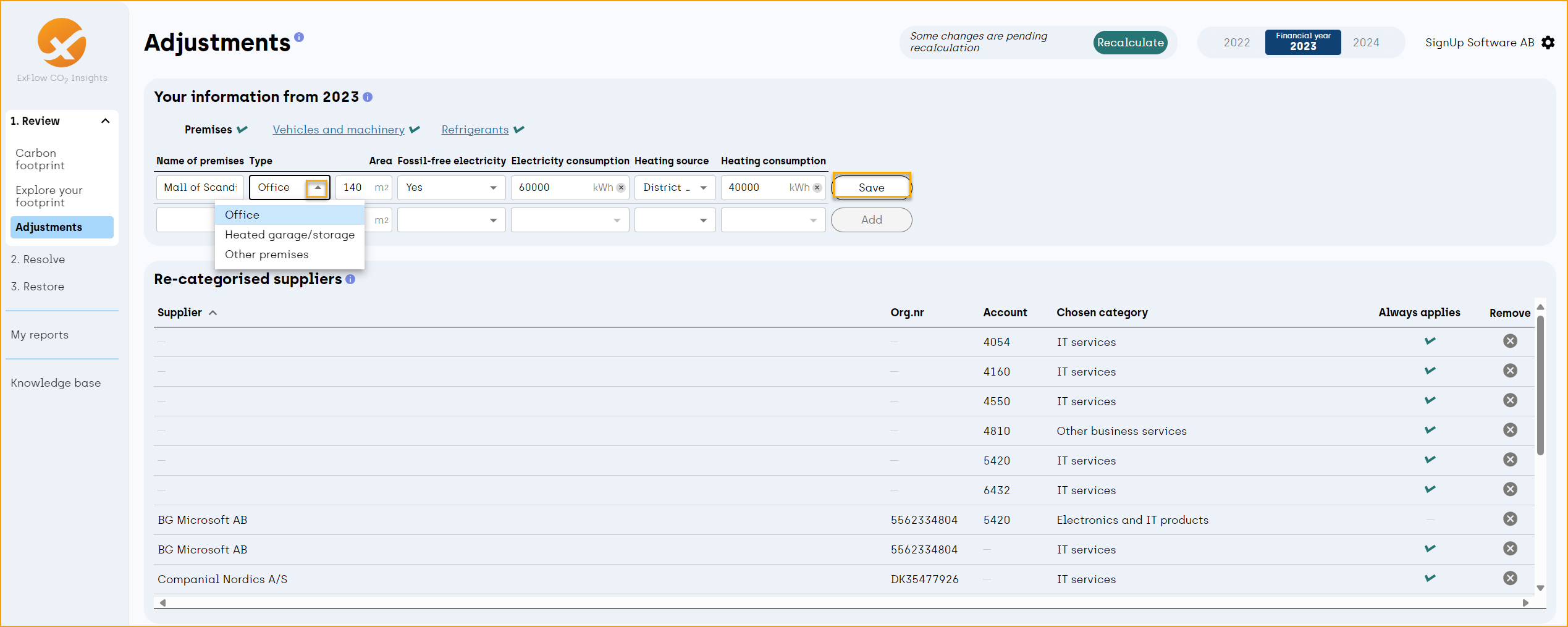 ExFlow Co2 Insights