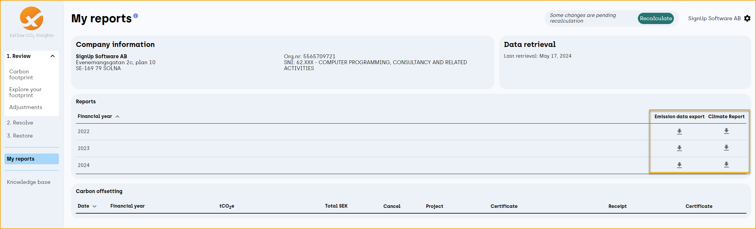 ExFlow Co2 Insights